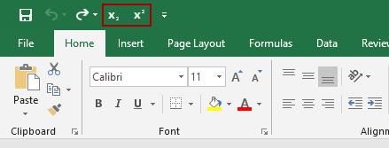 Hướng dẫn chèn chỉ số trên và dưới trong Excel